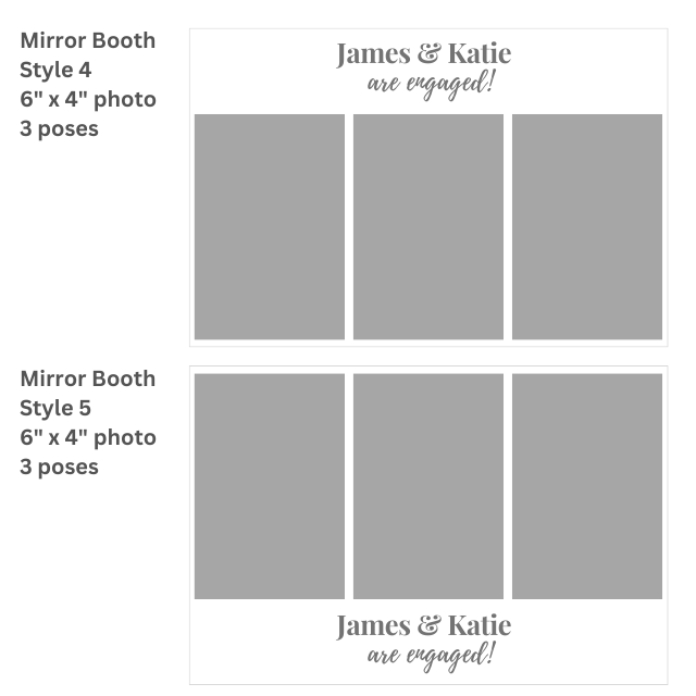 Mirror Booth Print Template